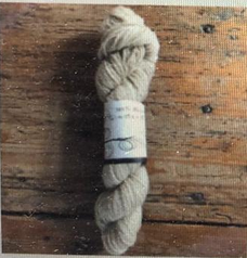 Natural white colored yarn